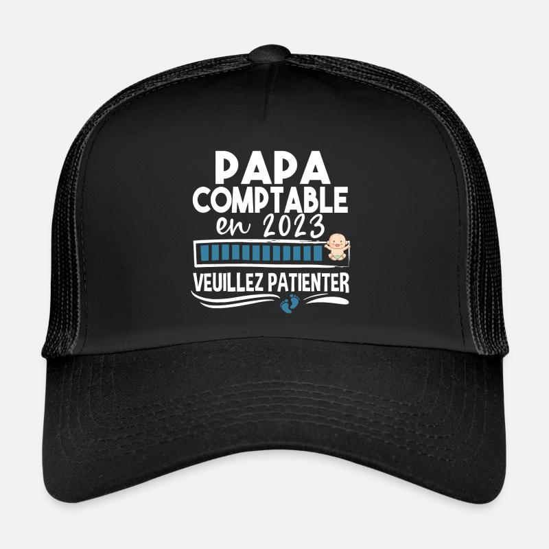 Papa 2023 Comptable Comptabilité Calcul Métier Casquette trucker 