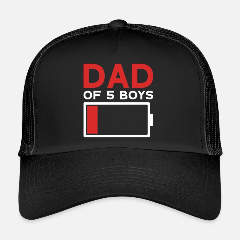 PAPA DE 5 GARÇONS Casquette trucker 