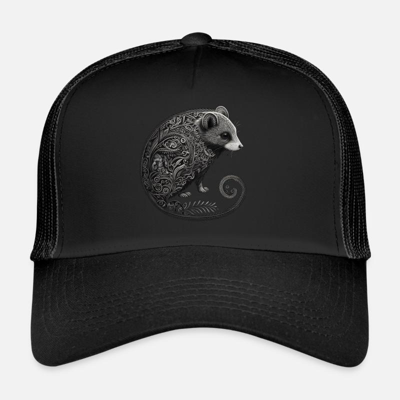 Opossum Celtic Irish Funny Trend Animals Rat Trucker Cap