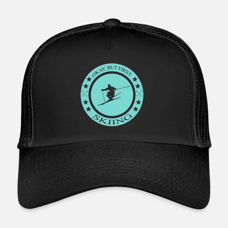Ski fahren, Spruch Ski, Skiing Trucker Cap