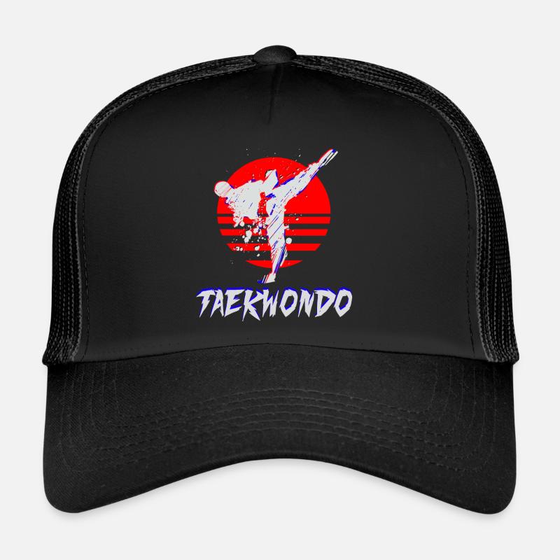 Taekwondo - Trucker Cap - Schwarz/Schwarz