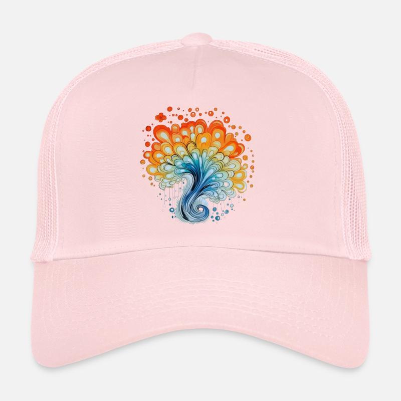 Éclaboussures d’aquarelle colorées Casquette trucker 