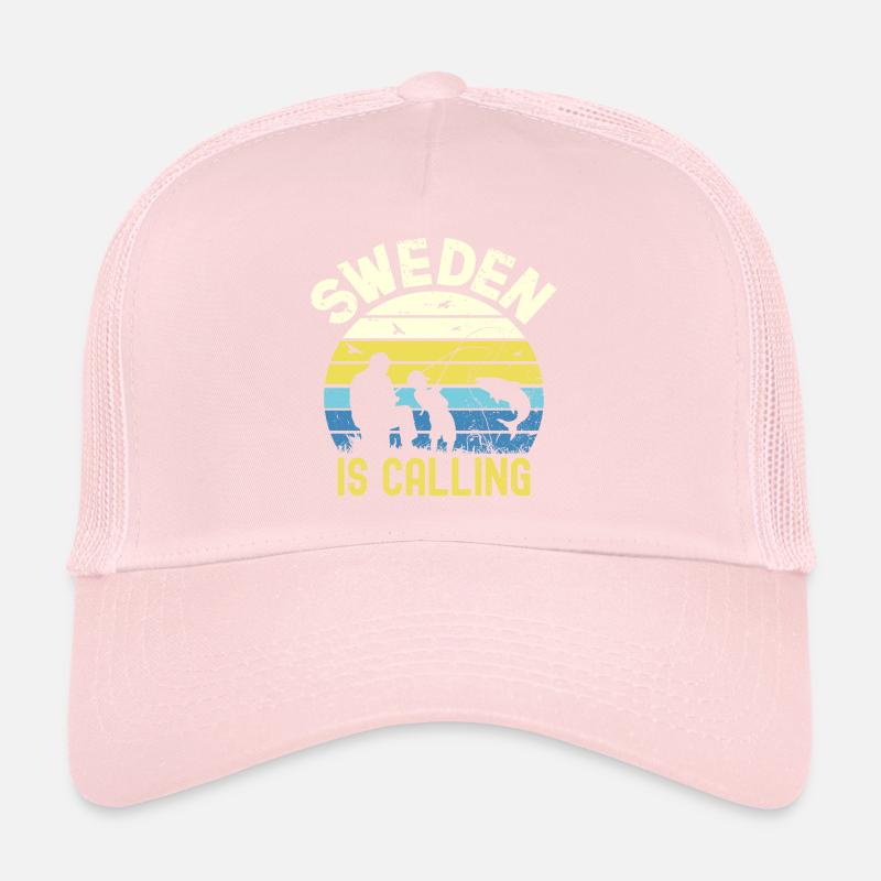 La Suède appelle - La pêche en Suède Casquette trucker 