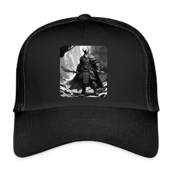 Proud Viking Warrior Germanic - Trucker Cap - black/black - Front