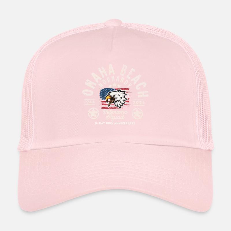 Omaha beach D DAY veterans squad Trucker Cap