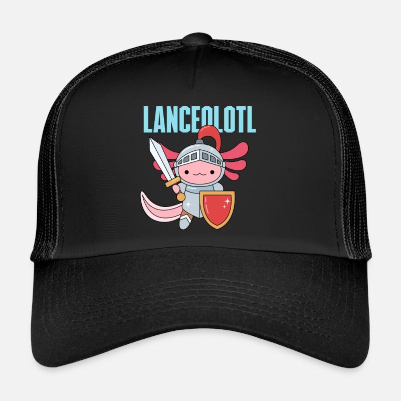 Conception de jeu de mots lancéolotl pour les amateurs d’axolotl Casquette trucker 