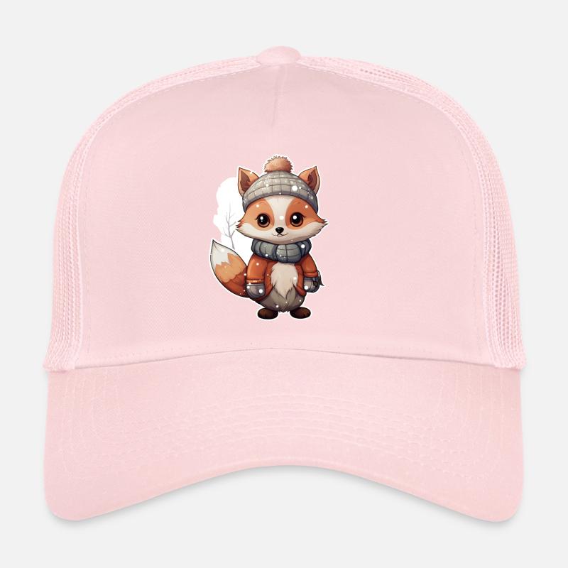 Fox in the snow Trucker Cap