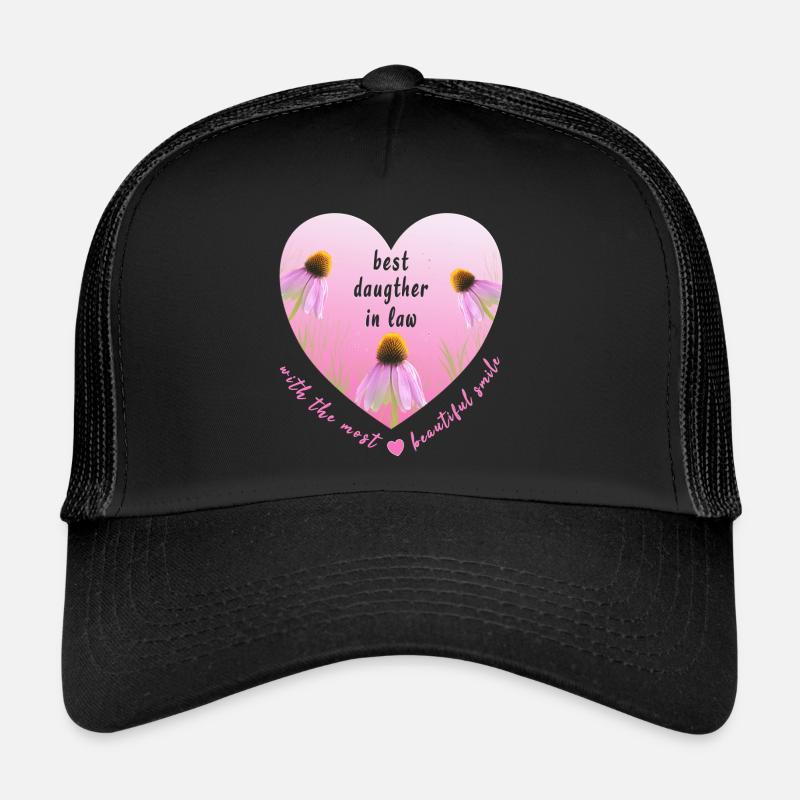 best daugther in law - Trucker Cap - Schwarz/Schwarz