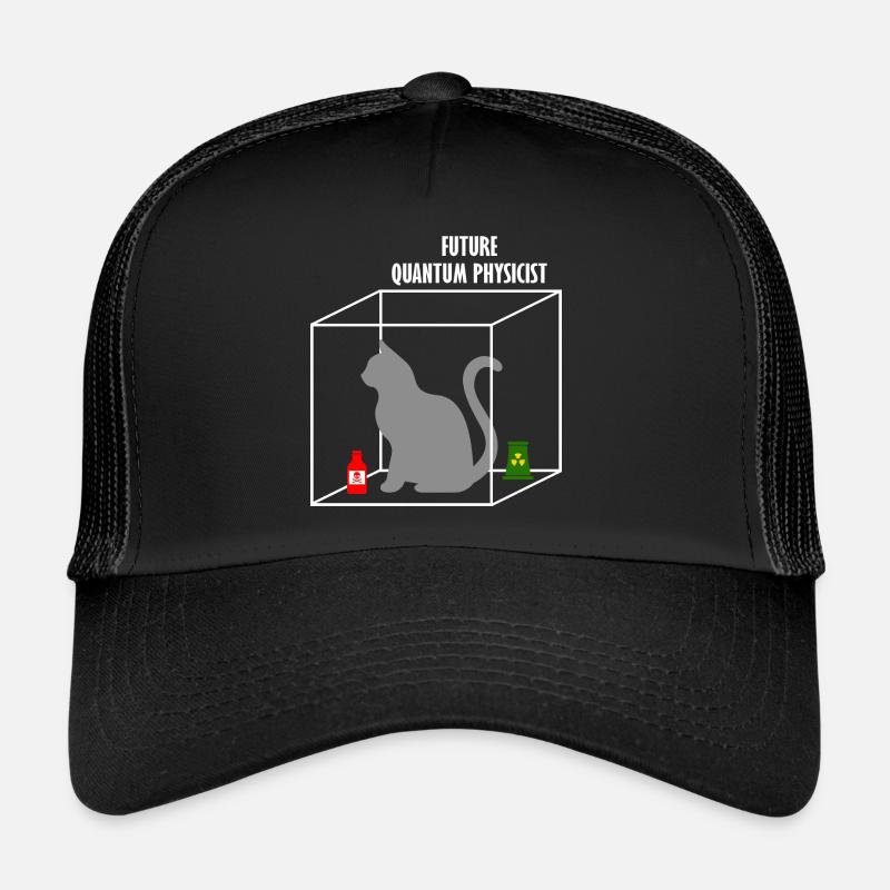 Quantum Physics Science Student Physicist Gift - Trucker Cap - black/black