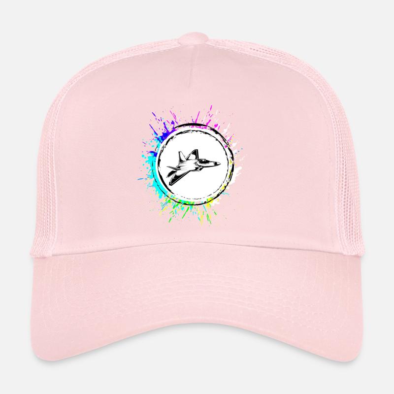 Symbole d’avion à réaction Casquette trucker 