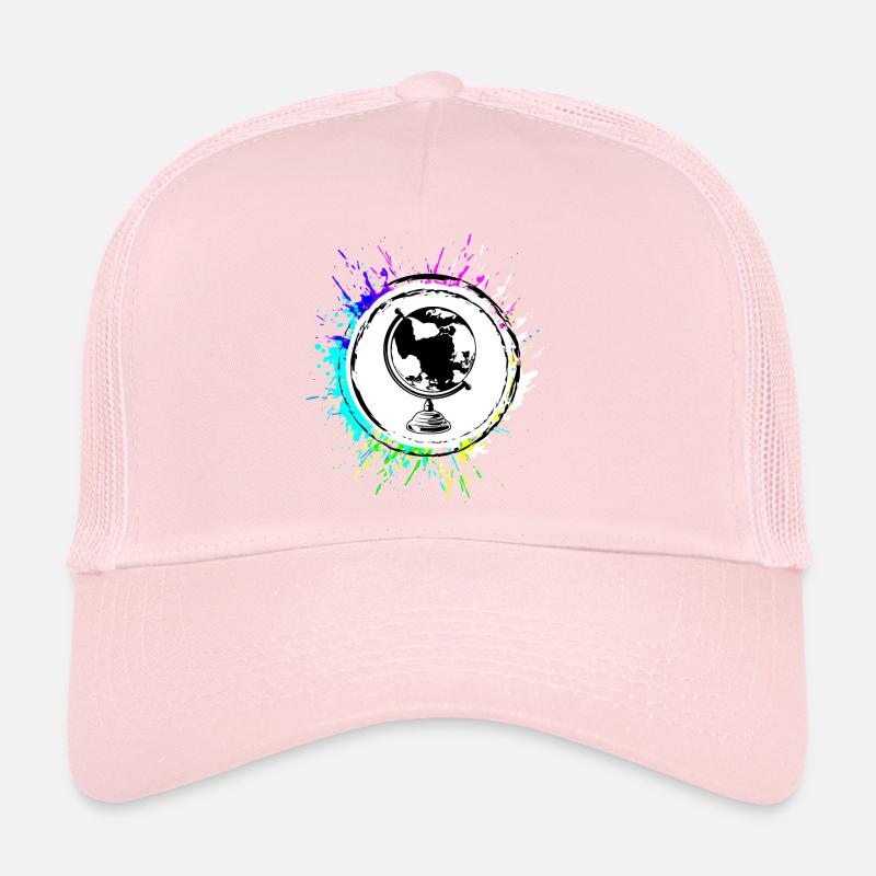 Voyage de symbole de globe Casquette trucker 