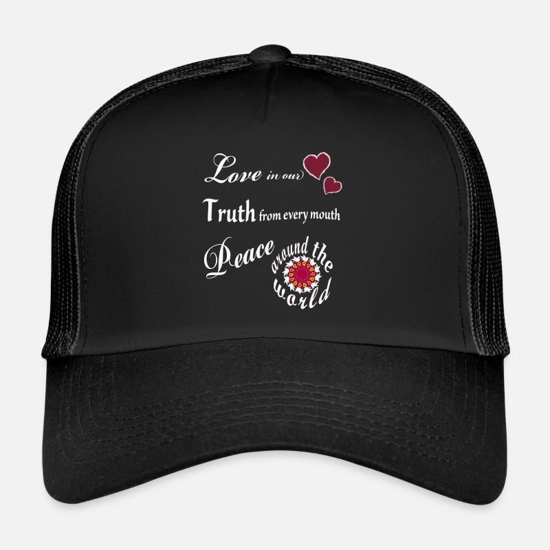 Love Truth Peace - Mantra Trucker Cap