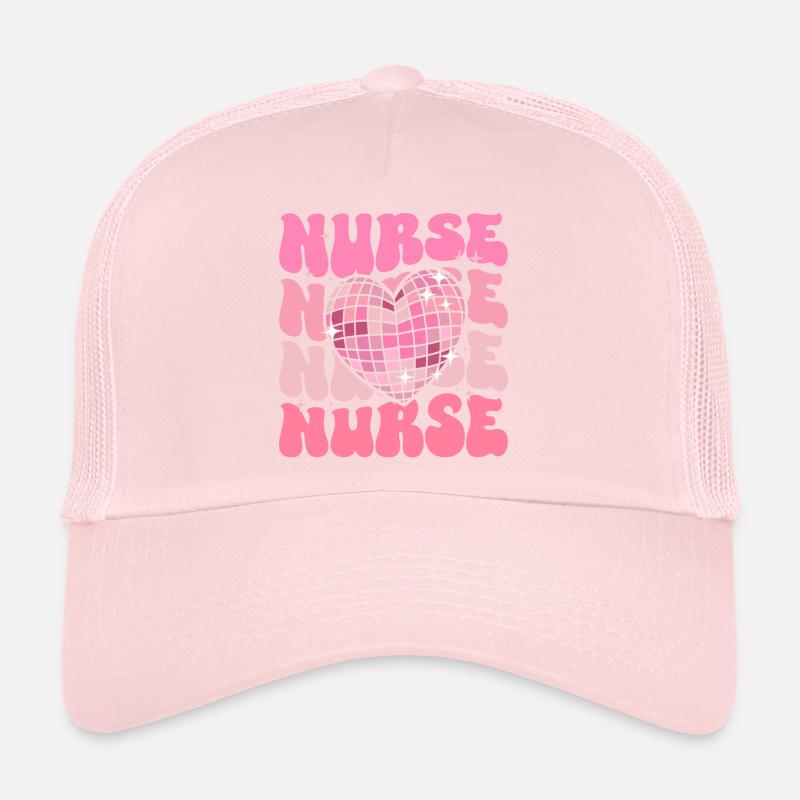 Krankenschwester Krankenschwester Bunte Retro Disco Krankenschwester Trucker Cap