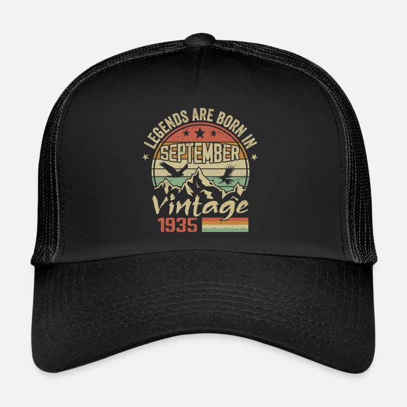 Septembre 1935 Cadeau Anniversaire September 1935 Casquette trucker 