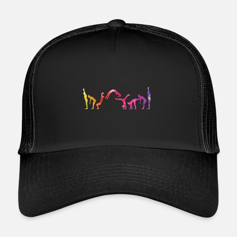 Turnen Kunst - Trucker Cap - Schwarz/Schwarz