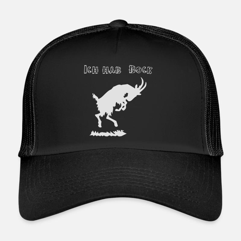 Ich hab Bock - Trucker Cap - Schwarz/Schwarz