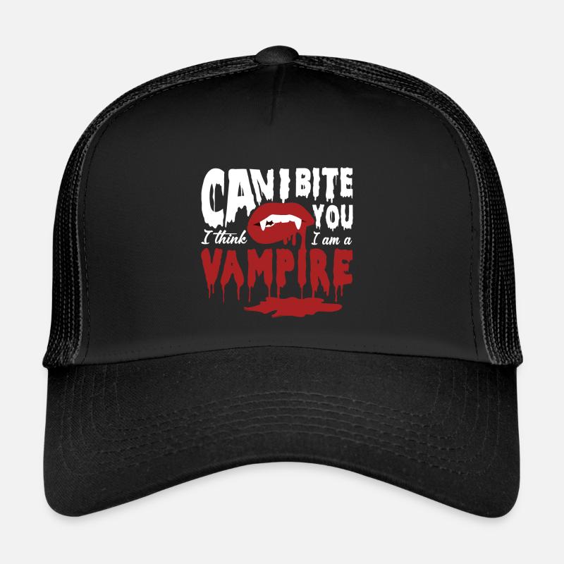 Vampire Sexy Lips Halloween Puis-je te mordre le sang Casquette trucker 
