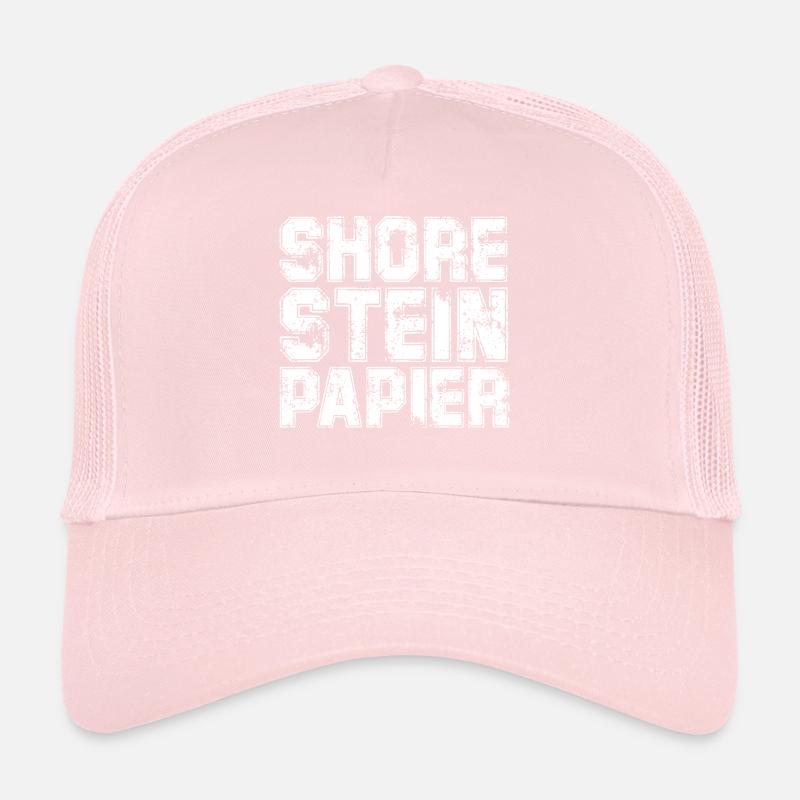Shore stone paper Trucker Cap