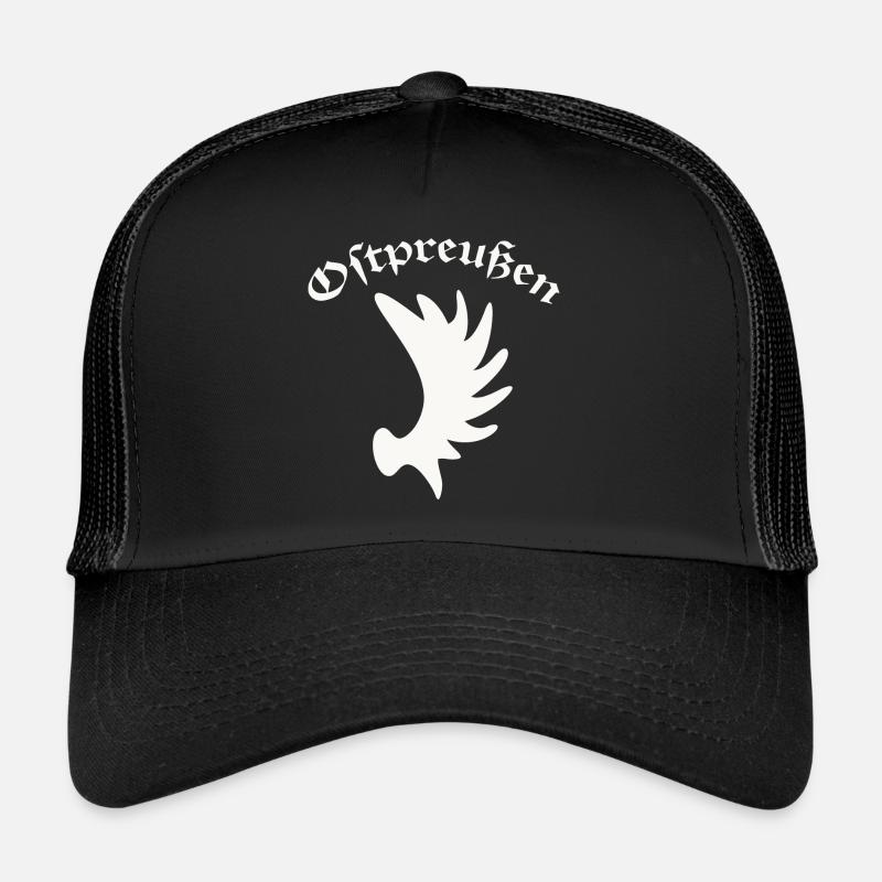 Alte Heimat Ostpreussen Elchschaufel Symbol 2 - Trucker Cap - black/black