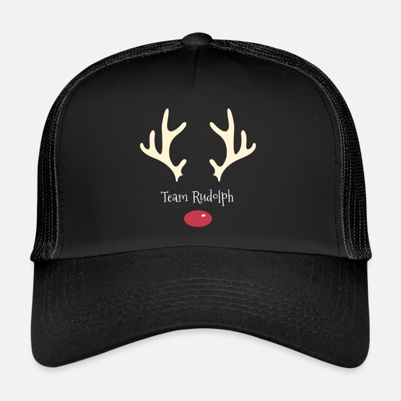 Team Rudolph - Trucker Cap - Schwarz/Schwarz