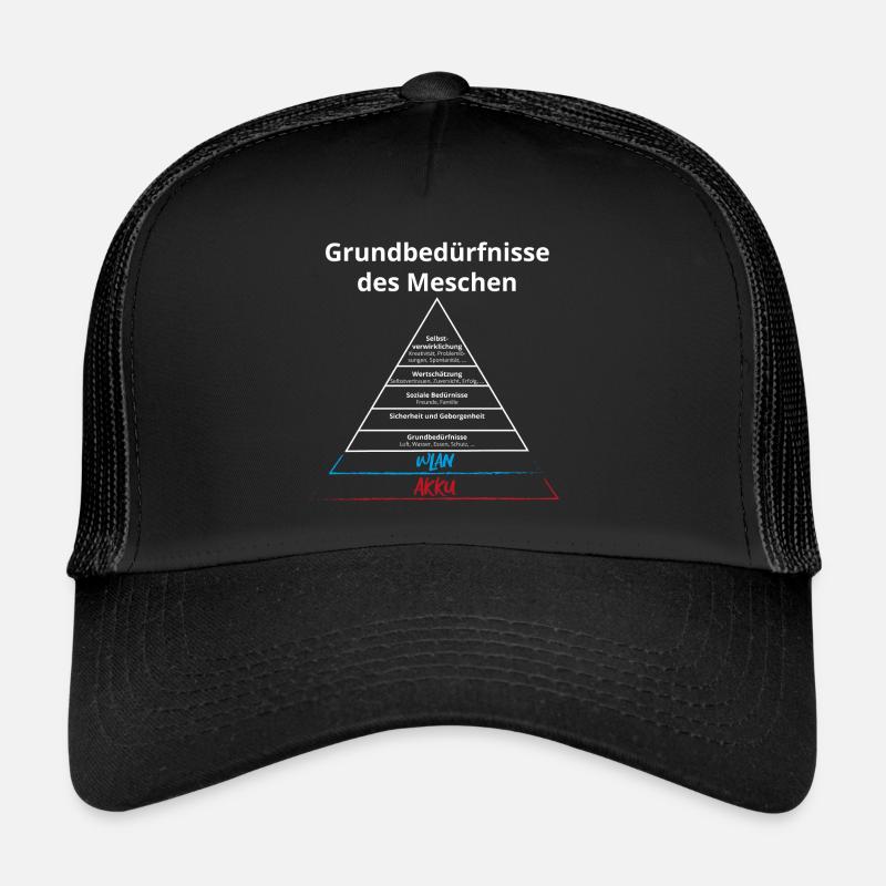 Basic needs of humans: Wi-Fi and battery! Trucker Cap