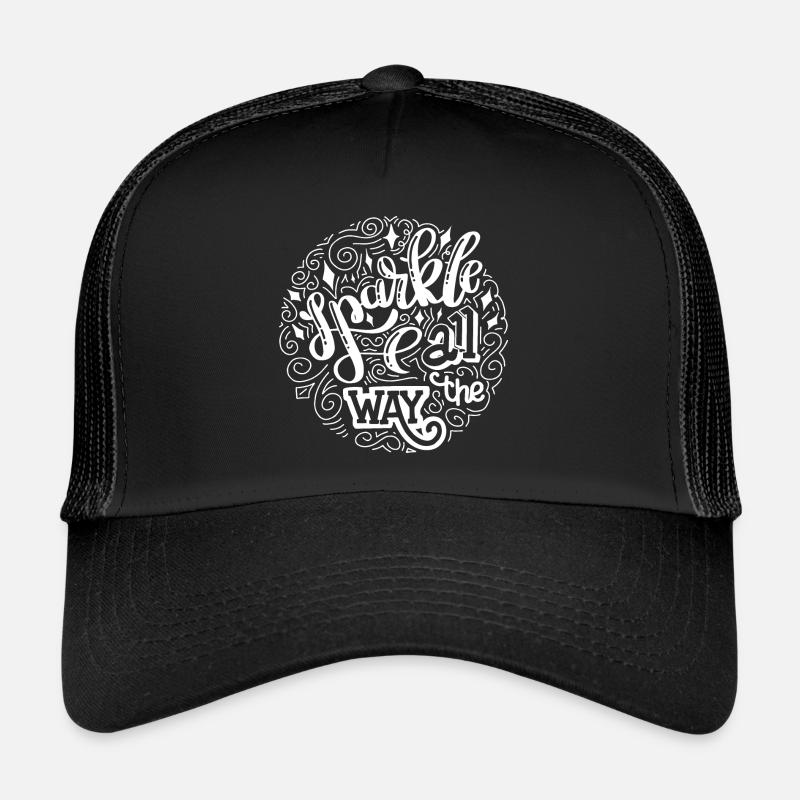 Glanz Glitzern - Trucker Cap - Schwarz/Schwarz