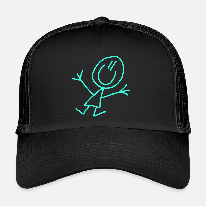 Stick figure Strichmännle Trucker Cap