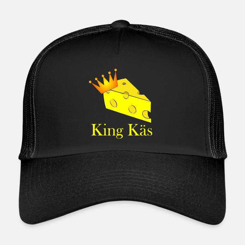 King Käs - Trucker Cap - Schwarz/Schwarz