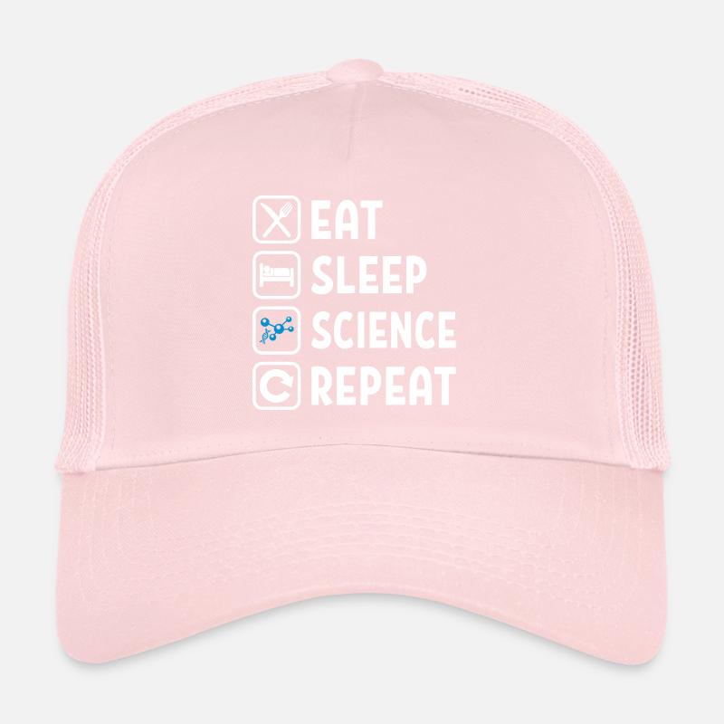 Eat Sleep Science Repeat Trucker Cap
