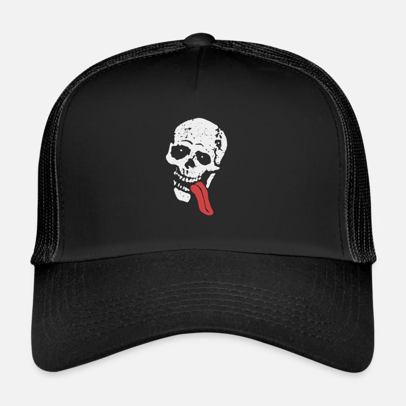JESSE SKULL - Trucker Cap - black/black