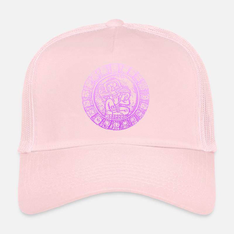 INKA Pyramid Maya Hieroglyphics Trucker Cap