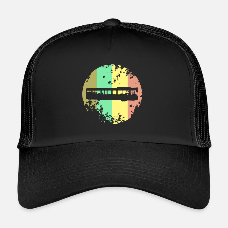 Busfahrer Busfahrerin Bus - Trucker Cap - Schwarz/Schwarz