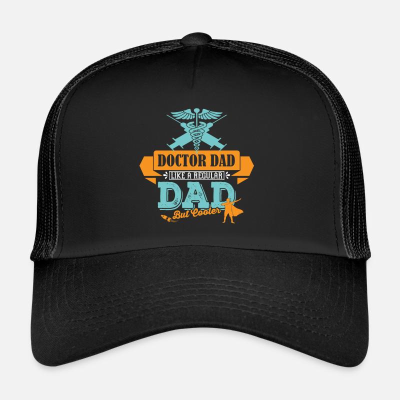 Arzt Vater Papa cooler - Trucker Cap - Schwarz/Schwarz