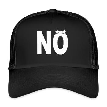 Verbot Nein gesagt - Trucker Cap - Schwarz/Schwarz - Vorne