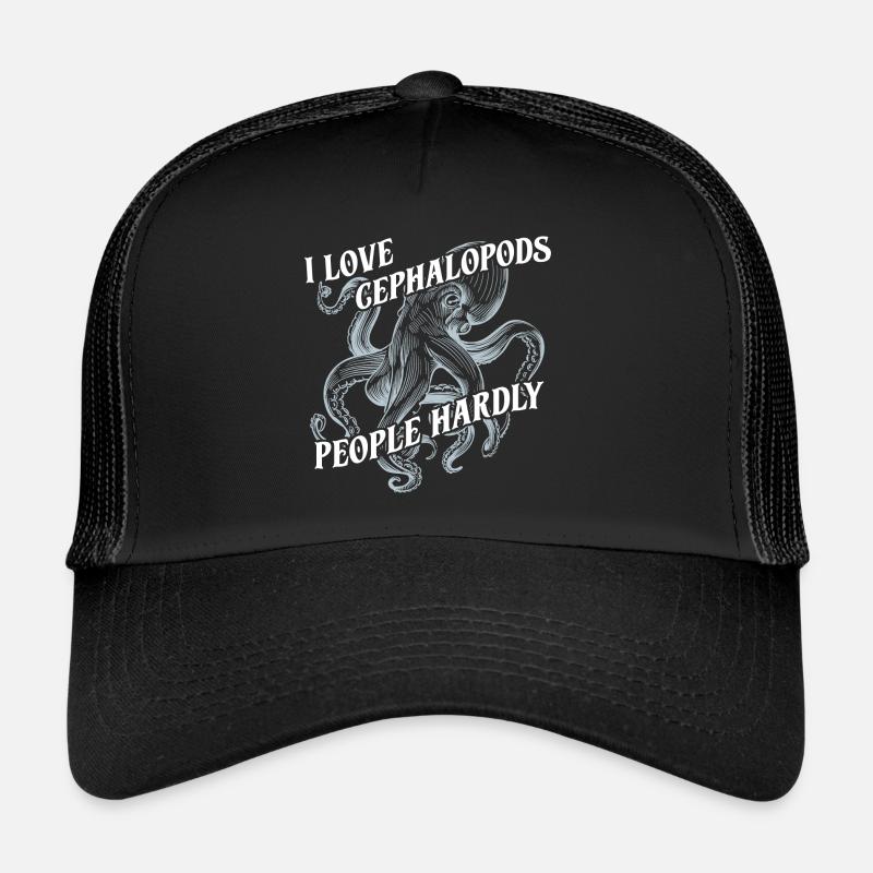 J’adore les céphalopodes, les gens à peine Casquette trucker 