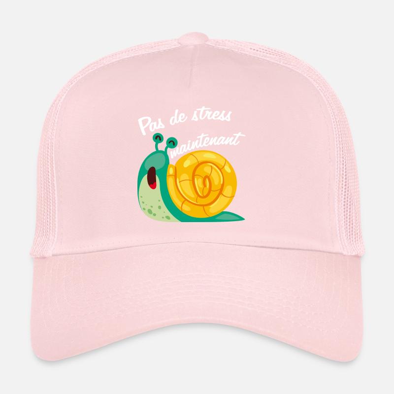 Pas de stress escargot drôle et endormi Casquette trucker 
