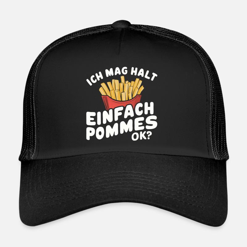 Français frites, frites, restauration rapide Casquette trucker 