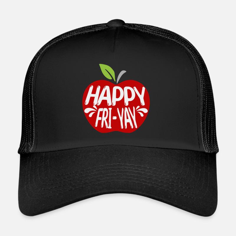 Humour Vendredi Enseignant Weekend Casquette trucker 