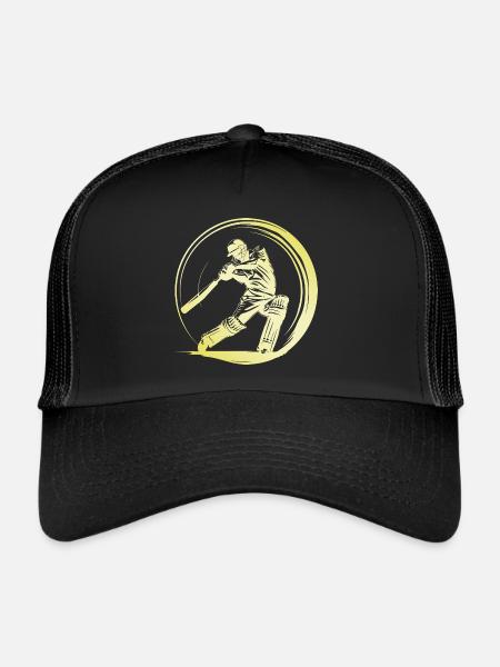 Cricket Man - Trucker Cap - black/black - Front