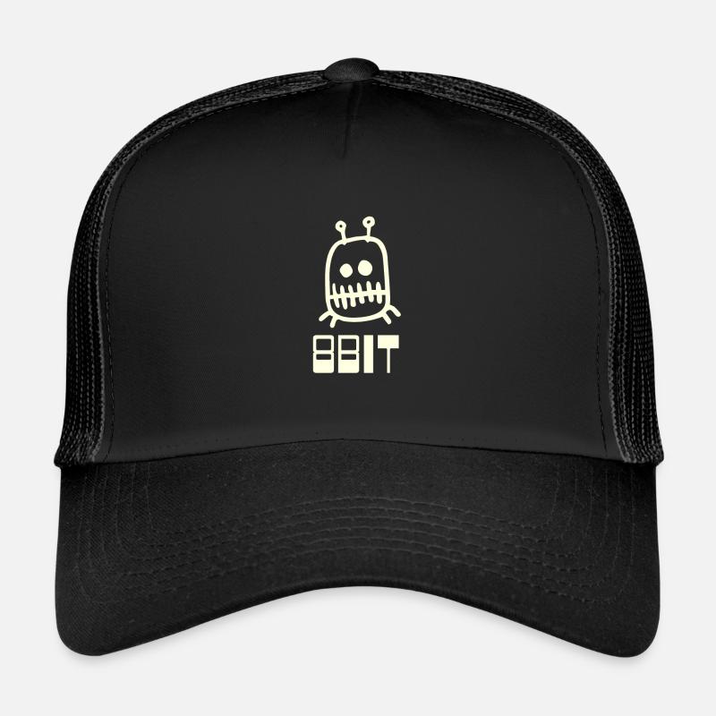 8bit Computer - Trucker Cap - Schwarz/Schwarz