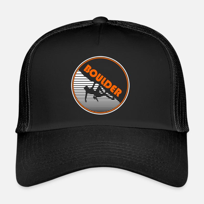 bouldern - Trucker Cap - Schwarz/Schwarz