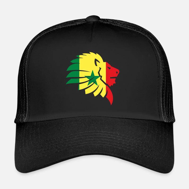 Senegal Flag Cap Vert Dakar Lion Africa Gift Trucker Cap