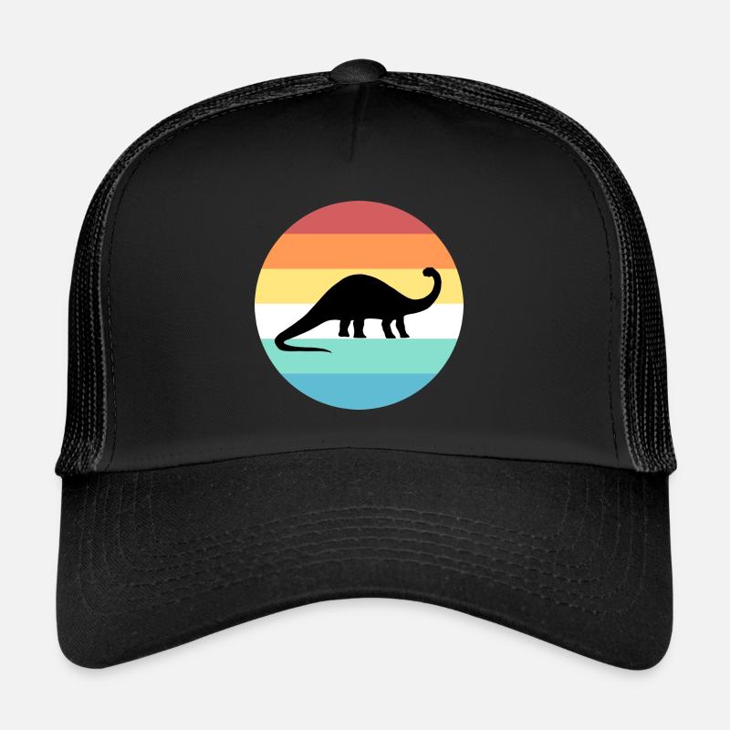 brontosaurus - Trucker Cap - black/black