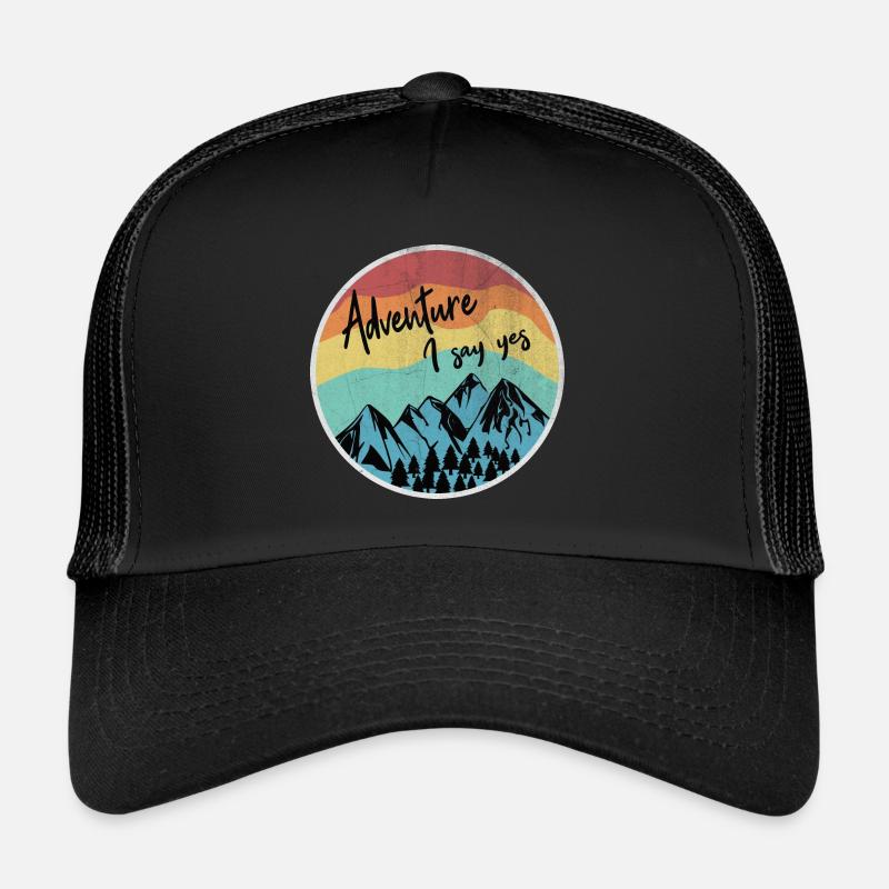 aventure - Casquette trucker  - noir/noir