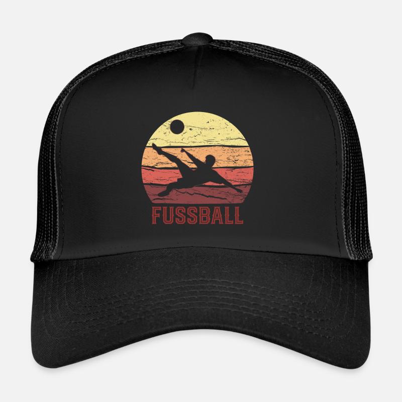 FUSSBALL - Trucker Cap - Schwarz/Schwarz