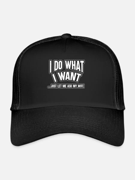 Lustig Ehemann - Trucker Cap - Schwarz/Schwarz
