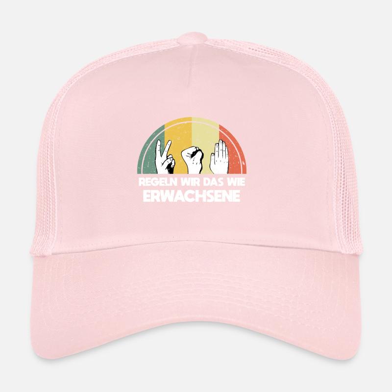 Ciseaux Pierre Papier Rétro Vintage Casquette trucker 
