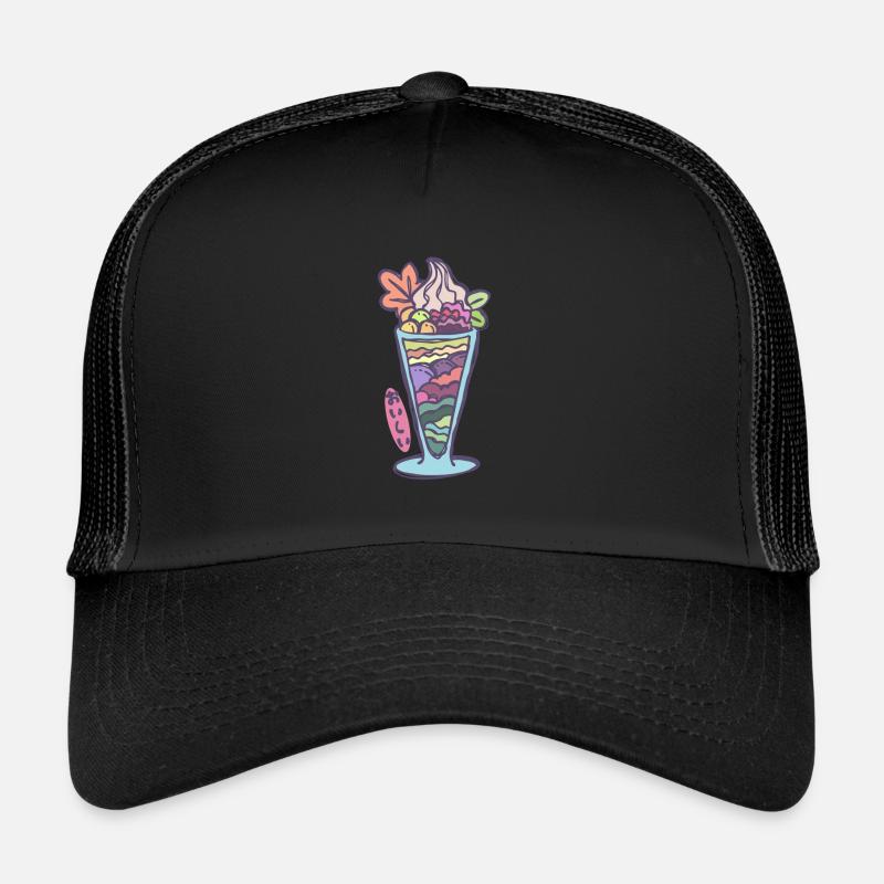 Herbstliches japanisches Eisparfait Trucker Cap