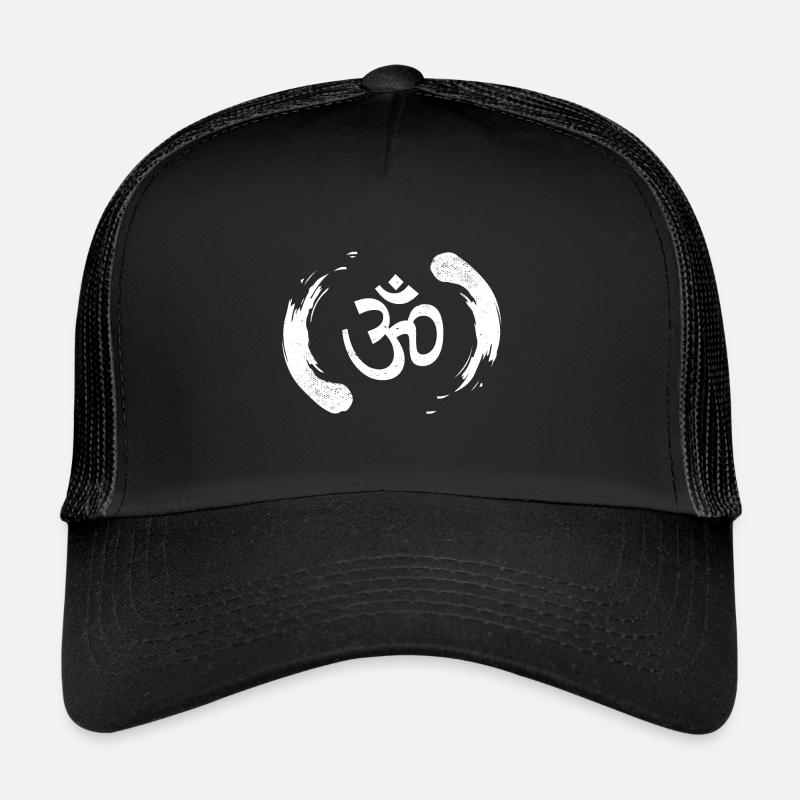 Symbole de méditation Om Aum Casquette trucker 