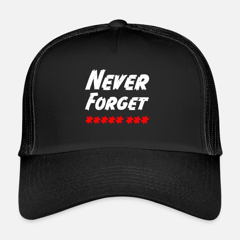Anti Pis 8 Sterne Jebać Pis Never Forget Trucker Cap